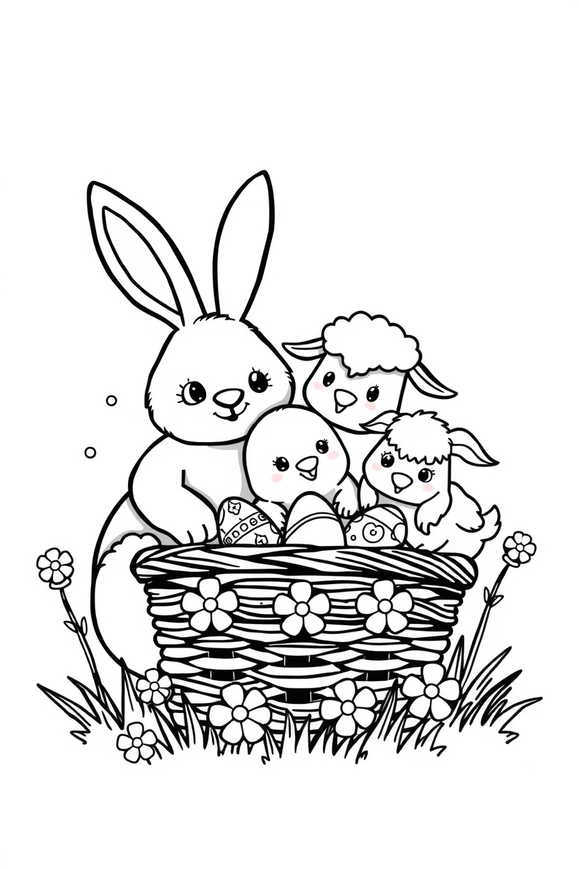 Easter coloring pages (40 designs)​