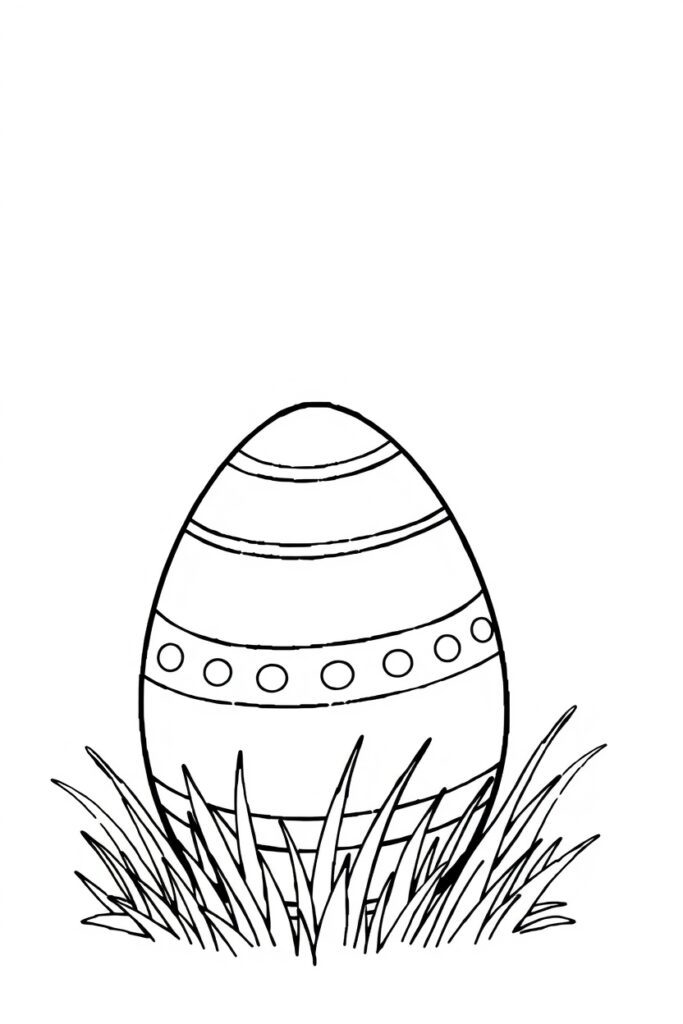 Easter egg coloring pages free download