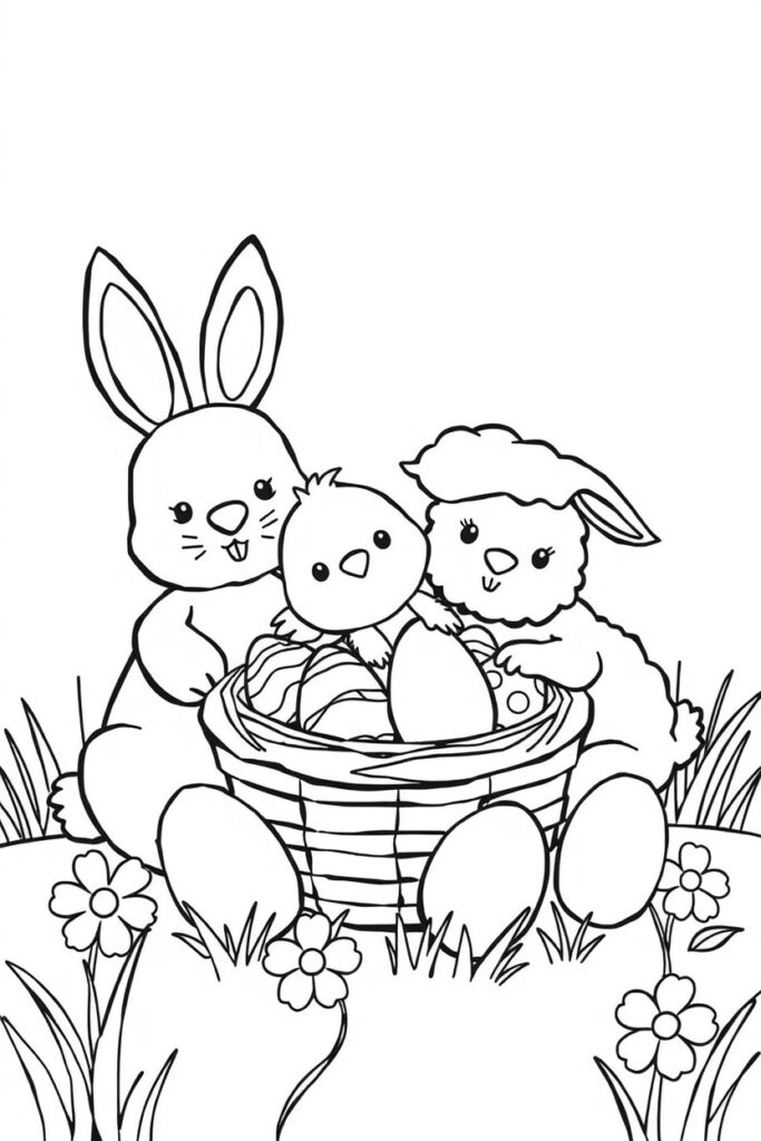 Easter coloring pages (40 designs)​