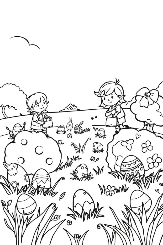 Easter coloring pages (40 designs)​