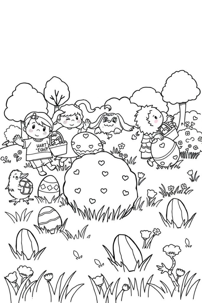 Easter coloring pages (40 designs)​