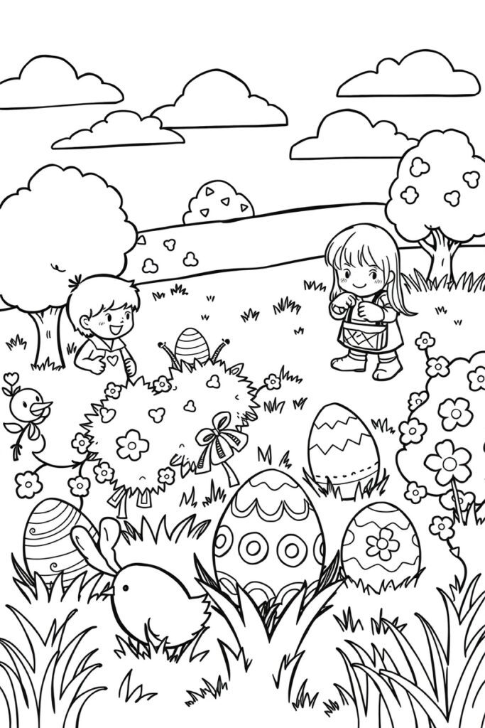 Easter coloring pages (40 designs)​