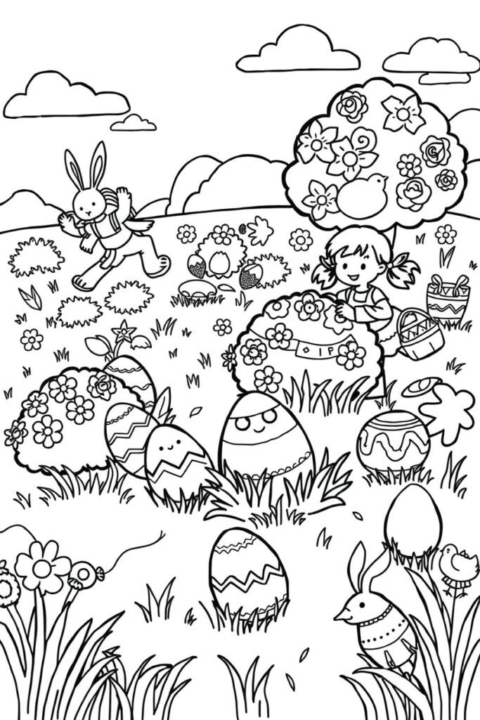 Easter coloring pages (40 designs)​