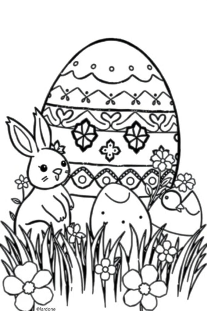 Easter coloring pages (40 designs)​