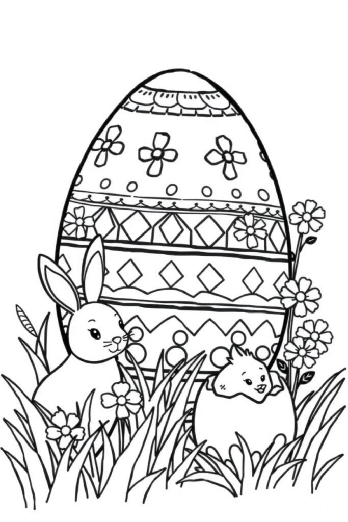 Easter coloring pages (40 designs)​