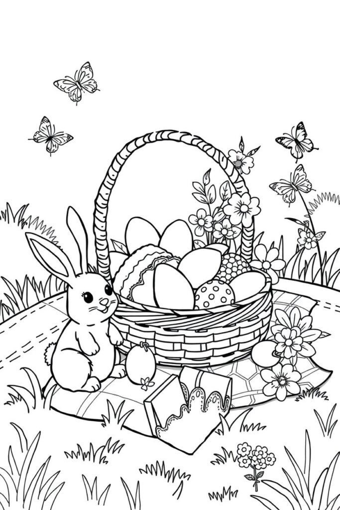 Easter coloring pages (40 designs)​
