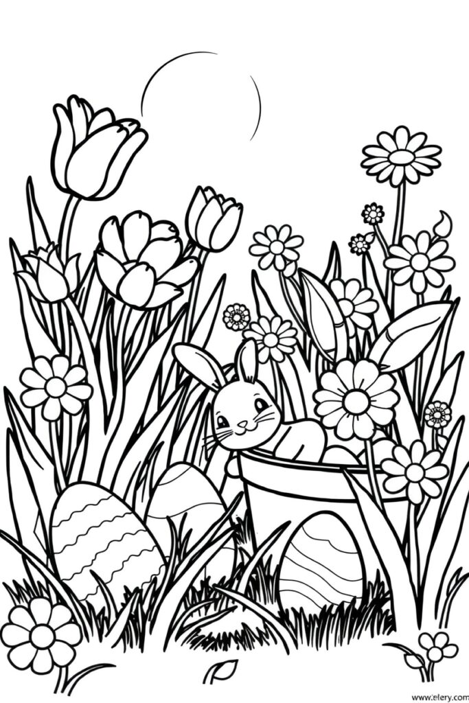 Easter coloring pages (40 designs)​