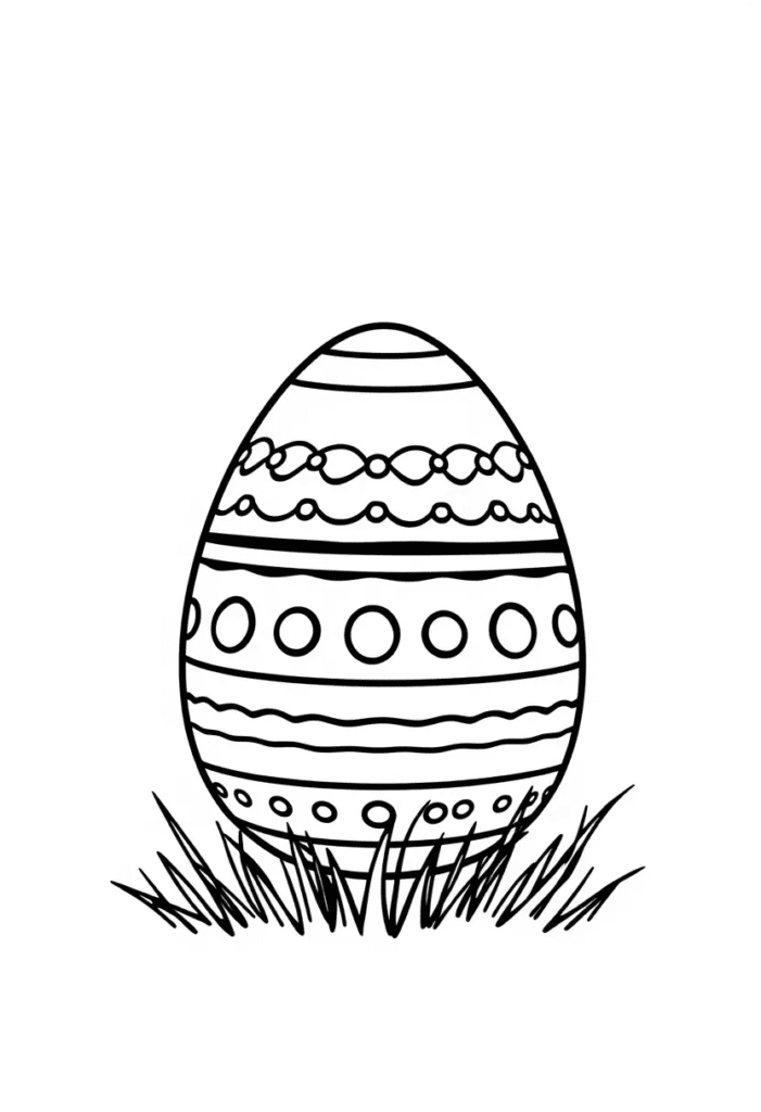 Easter egg coloring pages free download
