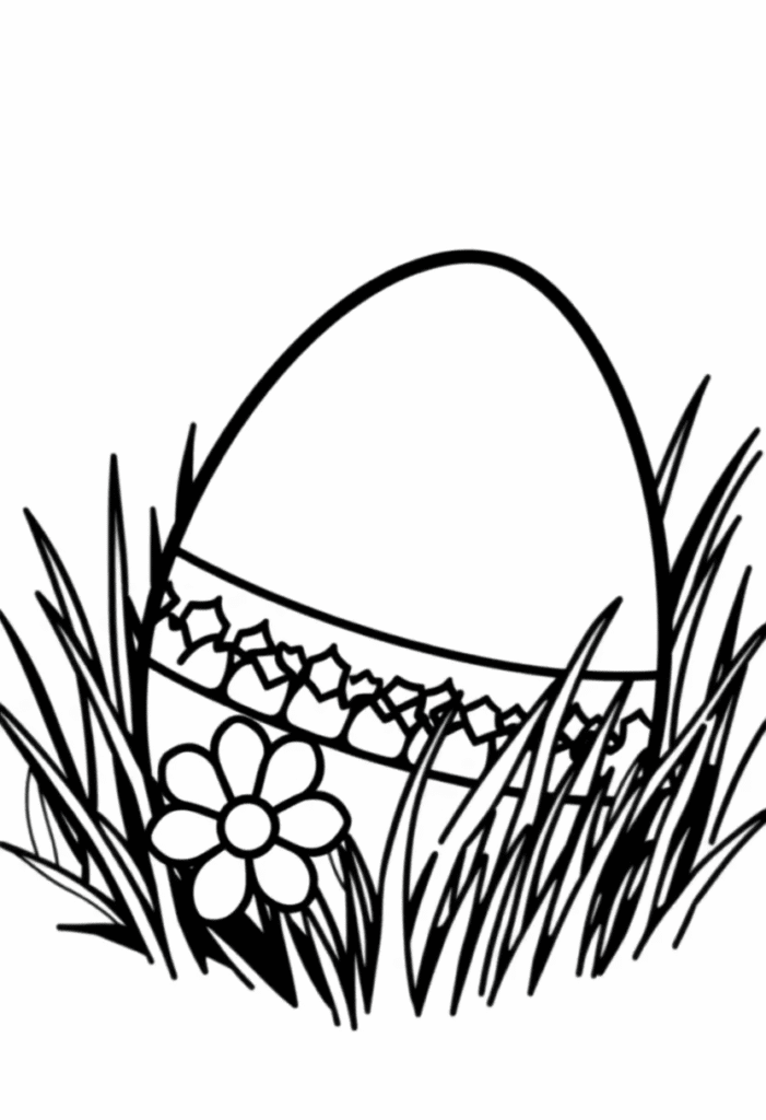Easter egg coloring pages free download