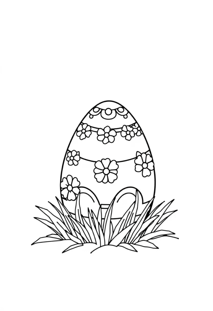Easter egg coloring pages free download