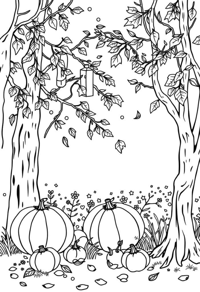 Fall coloring pages (40 pages)​