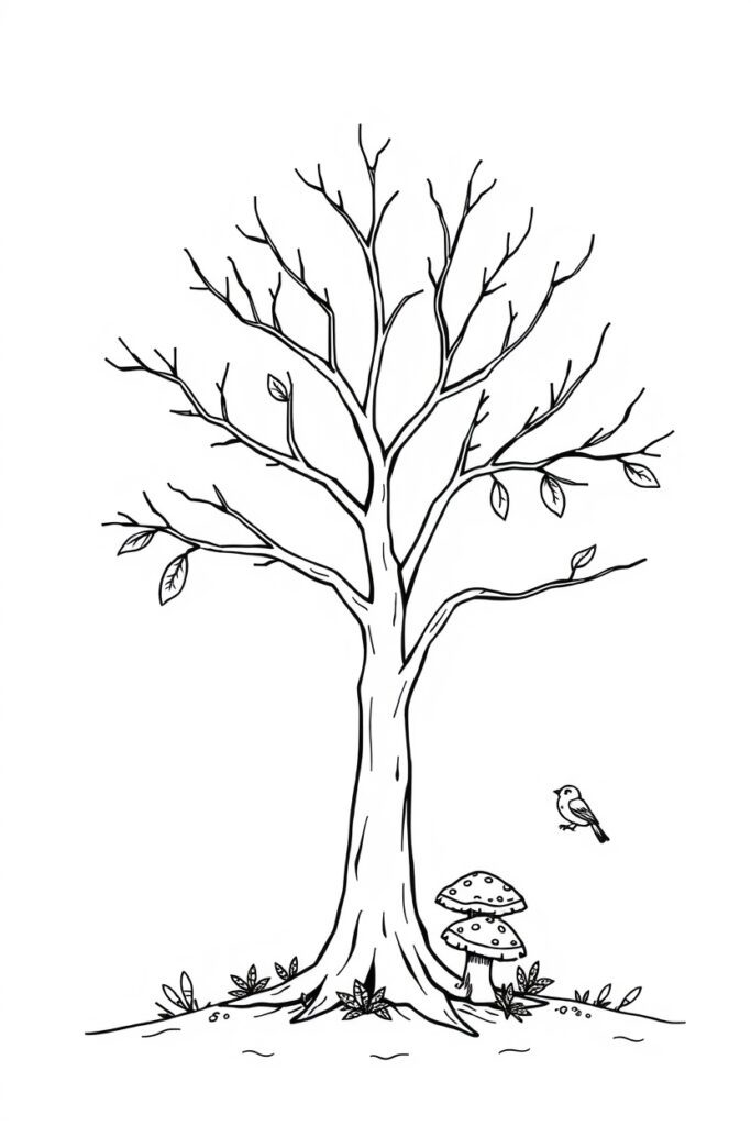 Fall coloring pages (40 pages)​
