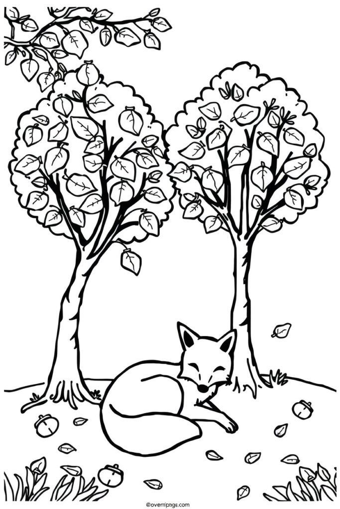 Fall coloring pages (40 pages)​