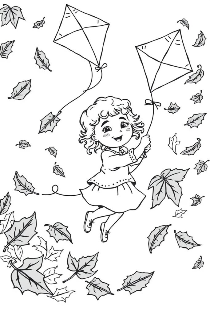 Fall coloring pages (40 pages)​