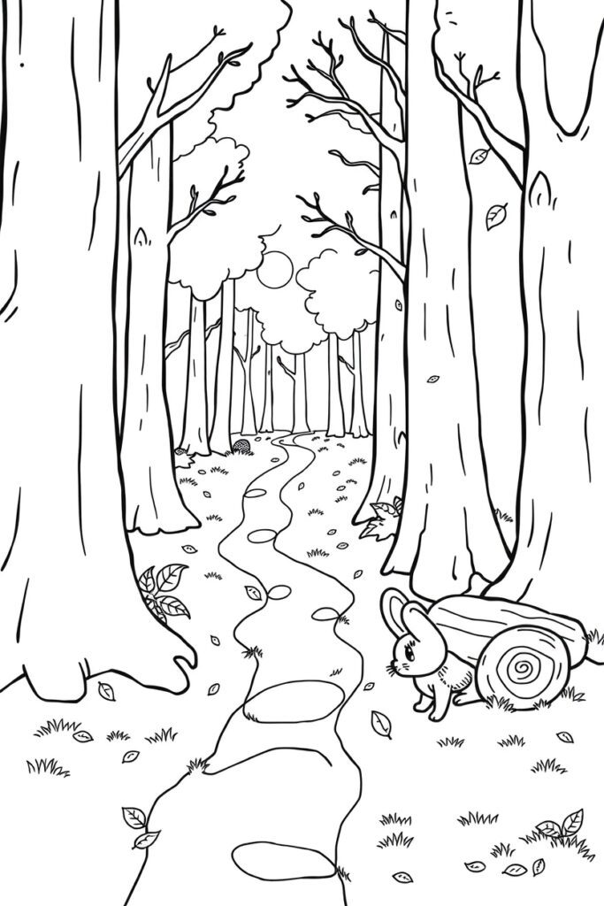 Fall coloring pages (40 pages)​