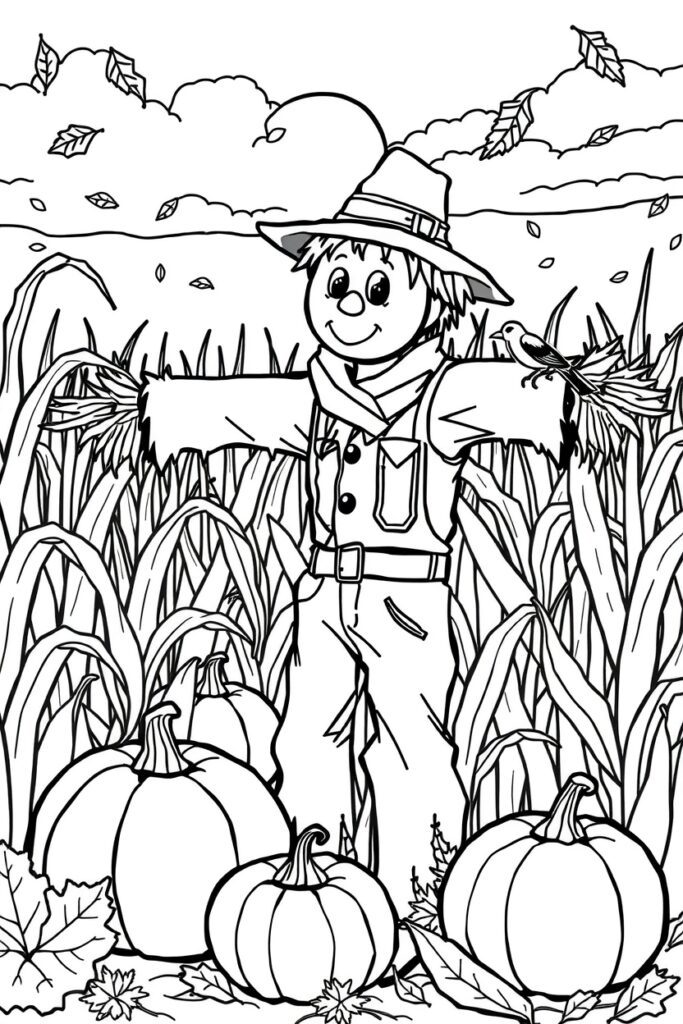 40 Fall coloring pages​