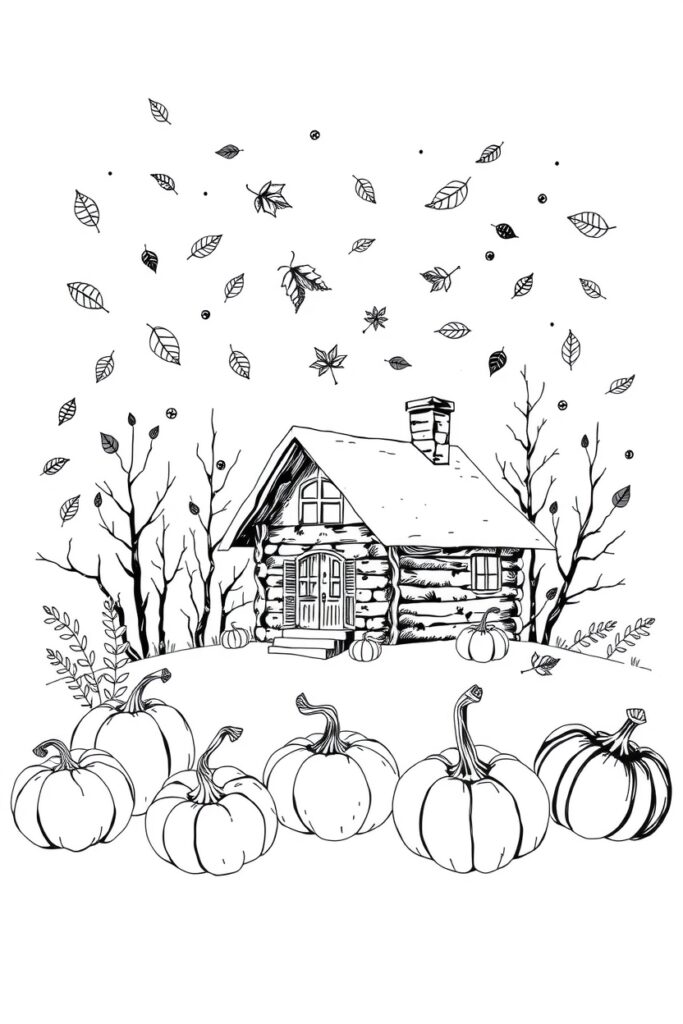 Fall coloring pages (40 pages)​