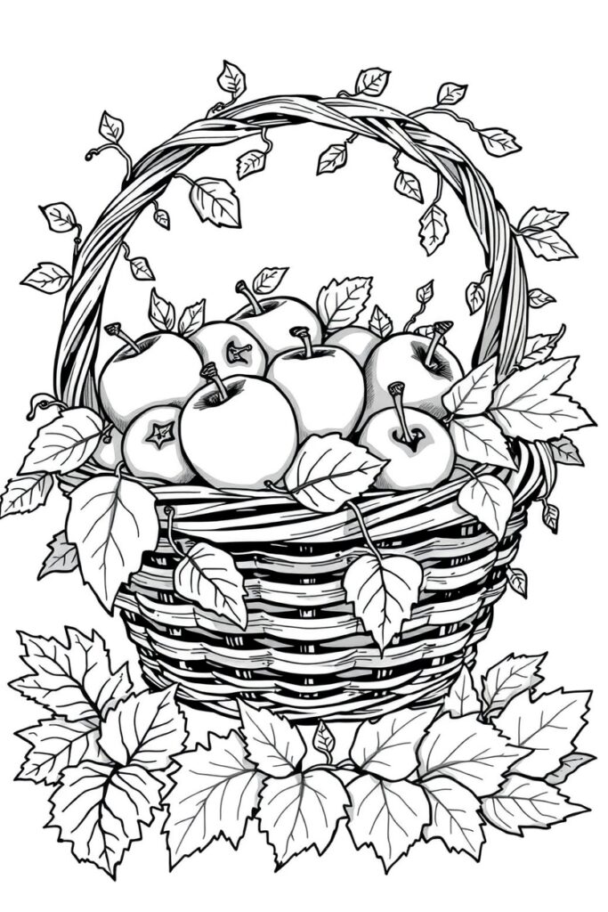 Fall coloring pages (40 pages)​