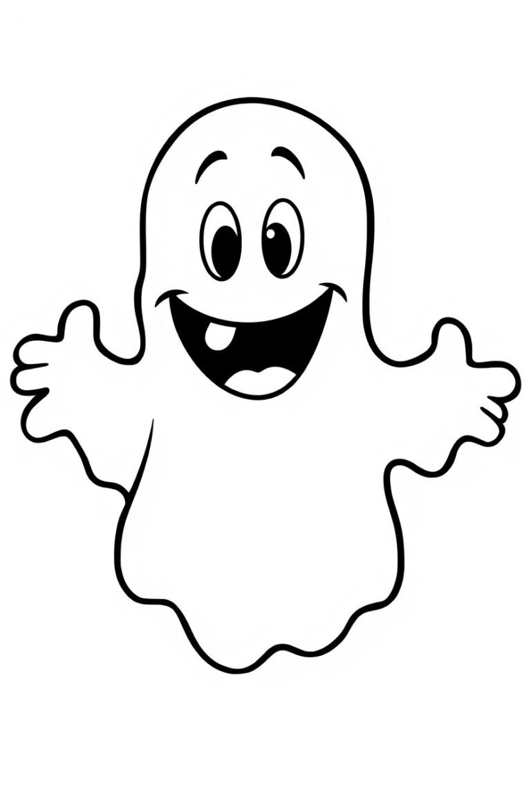 coloring page ghost face