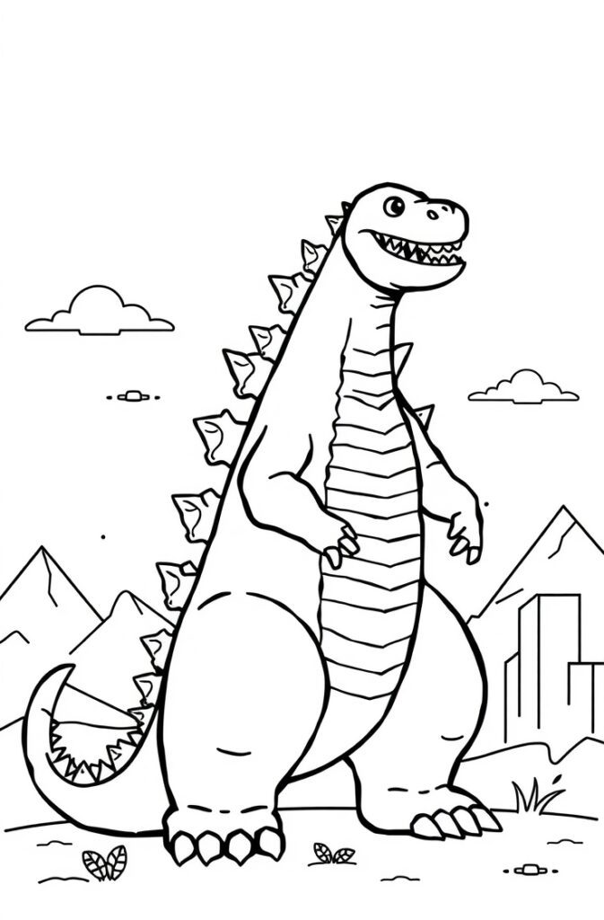 20 godzilla coloring pages