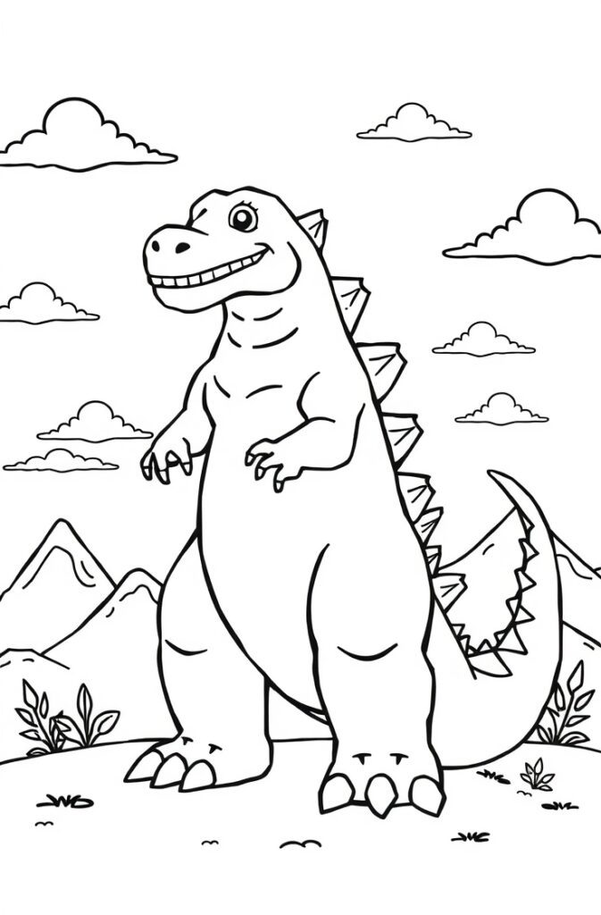 20 godzilla coloring pages