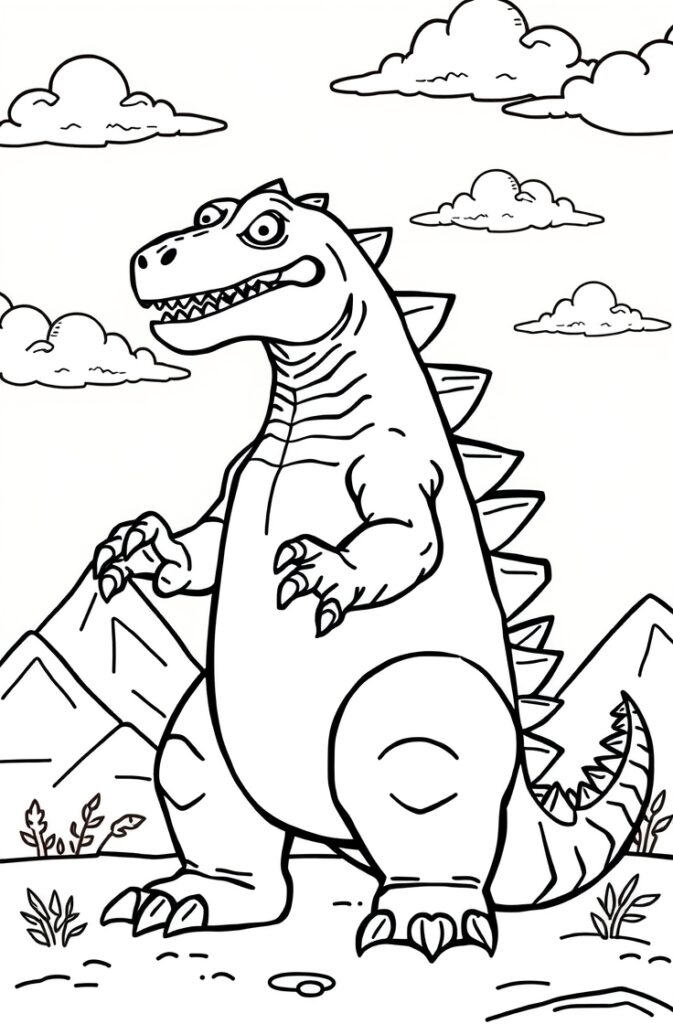 20 godzilla coloring pages