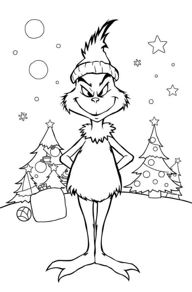 20 grinch coloring pages