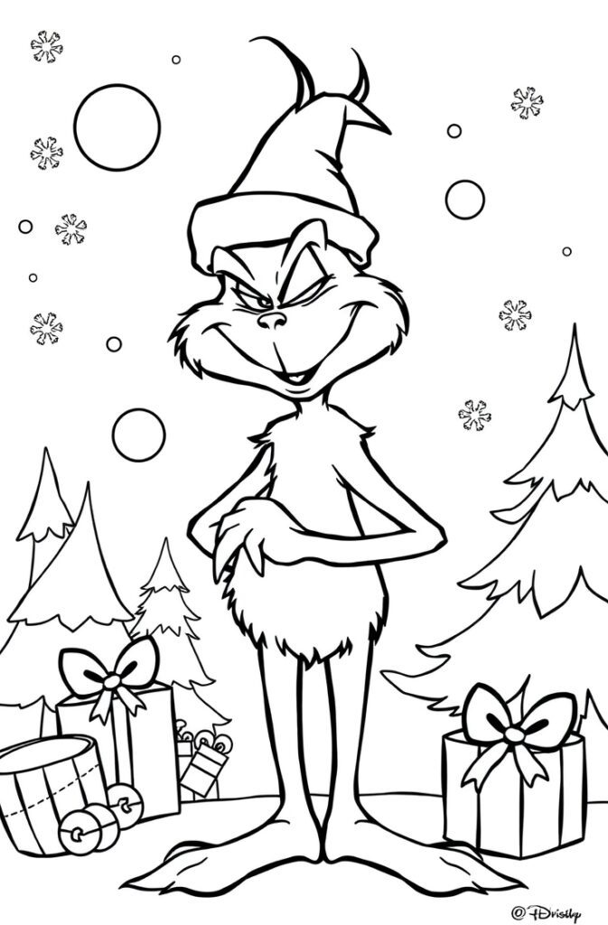 20 grinch coloring pages