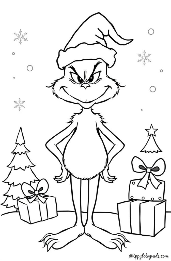20 grinch coloring pages