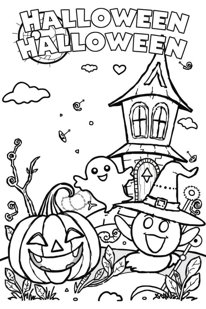 halloween coloring pages
