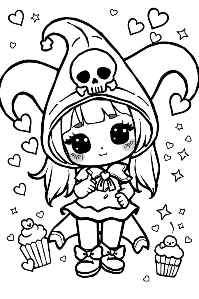 kuromi coloring pages (20 pages)