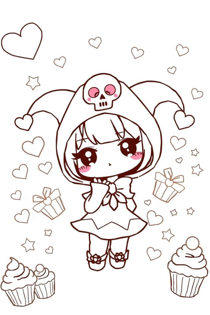 kuromi coloring pages (20 pages)