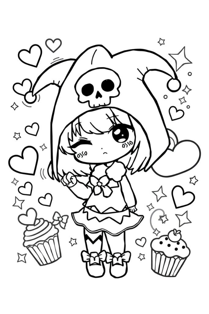 kuromi coloring pages (20 pages)