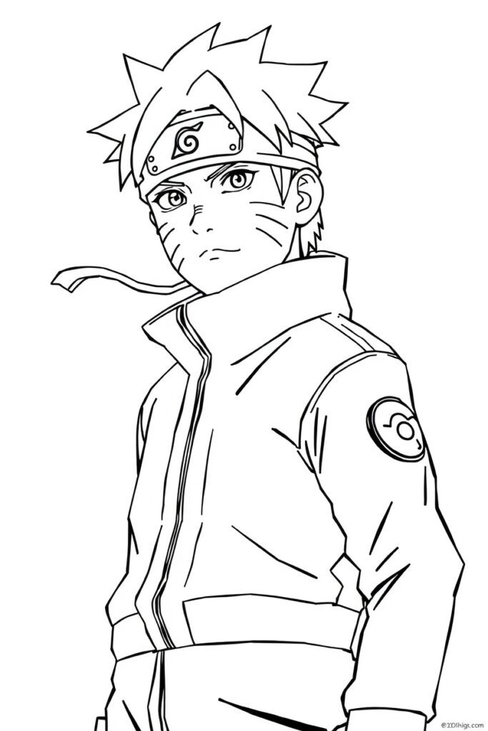 naruto coloring pages