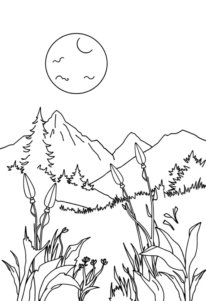 nature mandala coloring pages