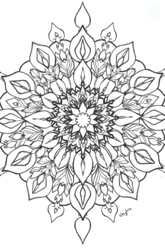 nature mandala coloring pages
