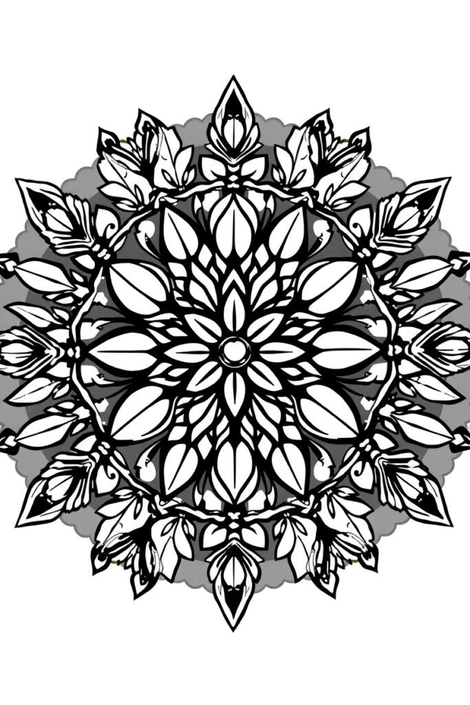 20 Nature mandala coloring pages​