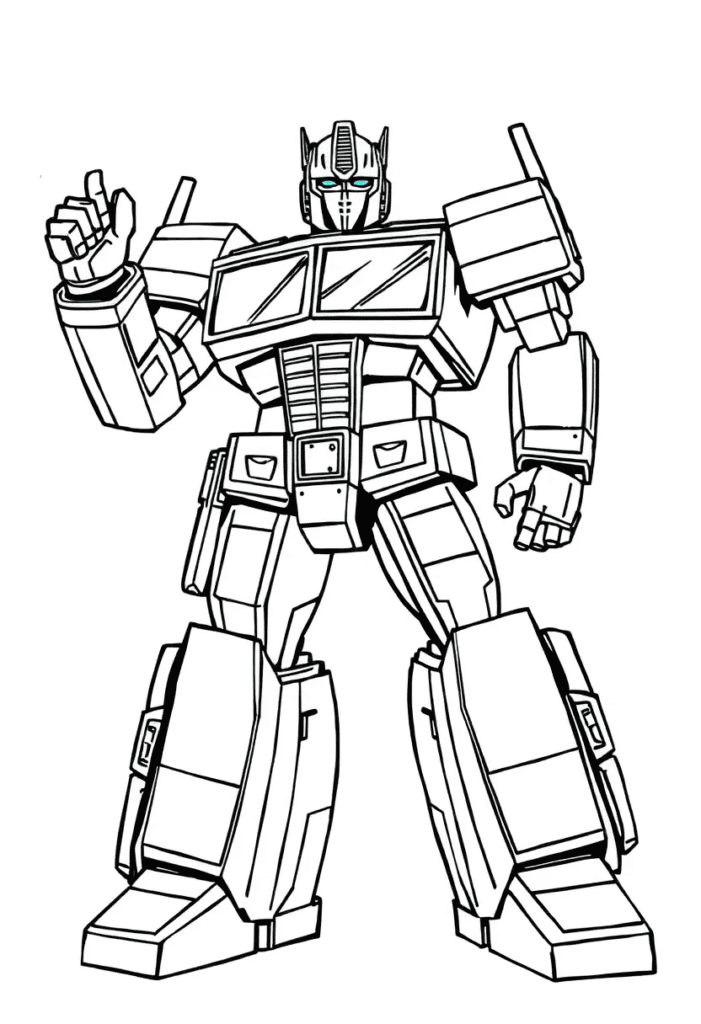 20 optimus prime coloring pages