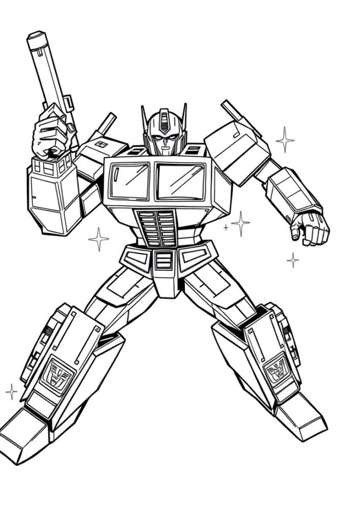 20 optimus prime coloring pages