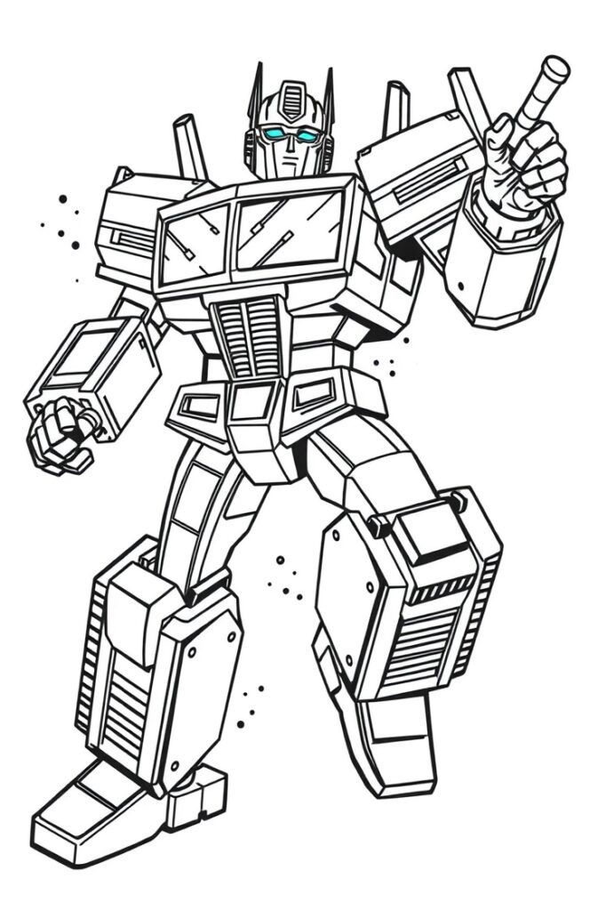 20 optimus prime coloring pages
