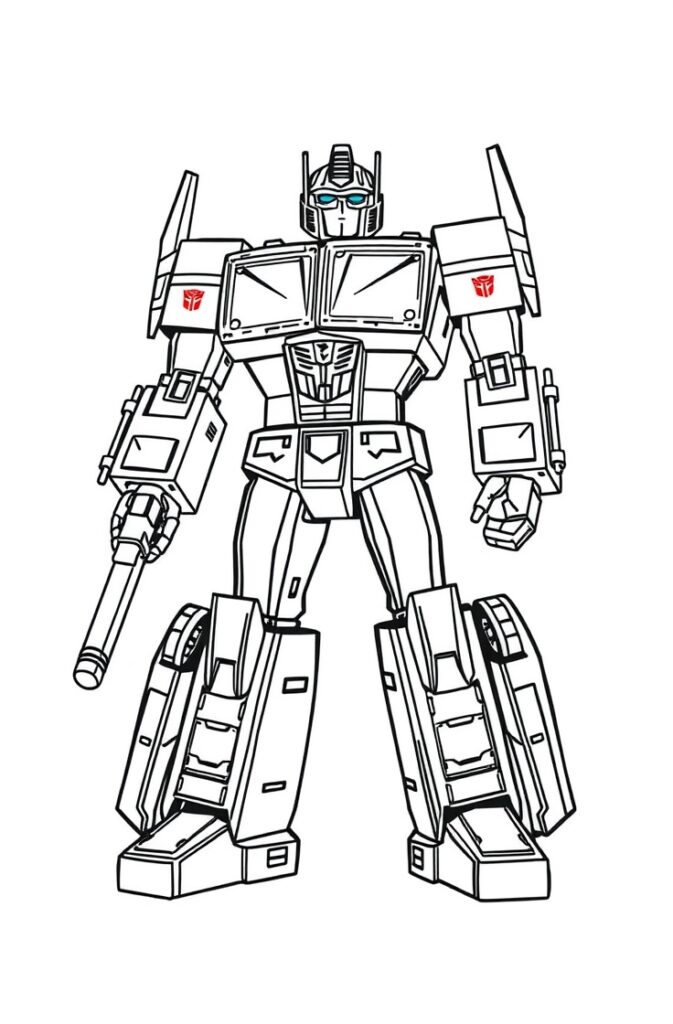 20 optimus prime coloring pages