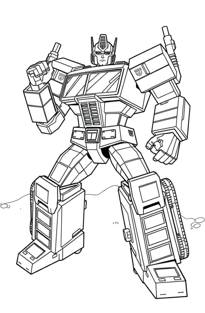 20 optimus prime coloring pages