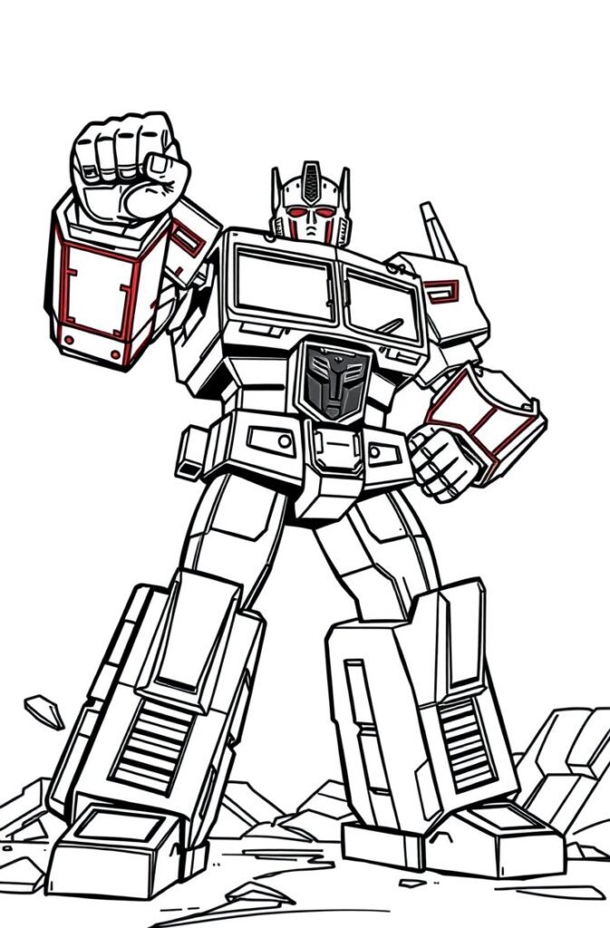 20 optimus prime coloring pages