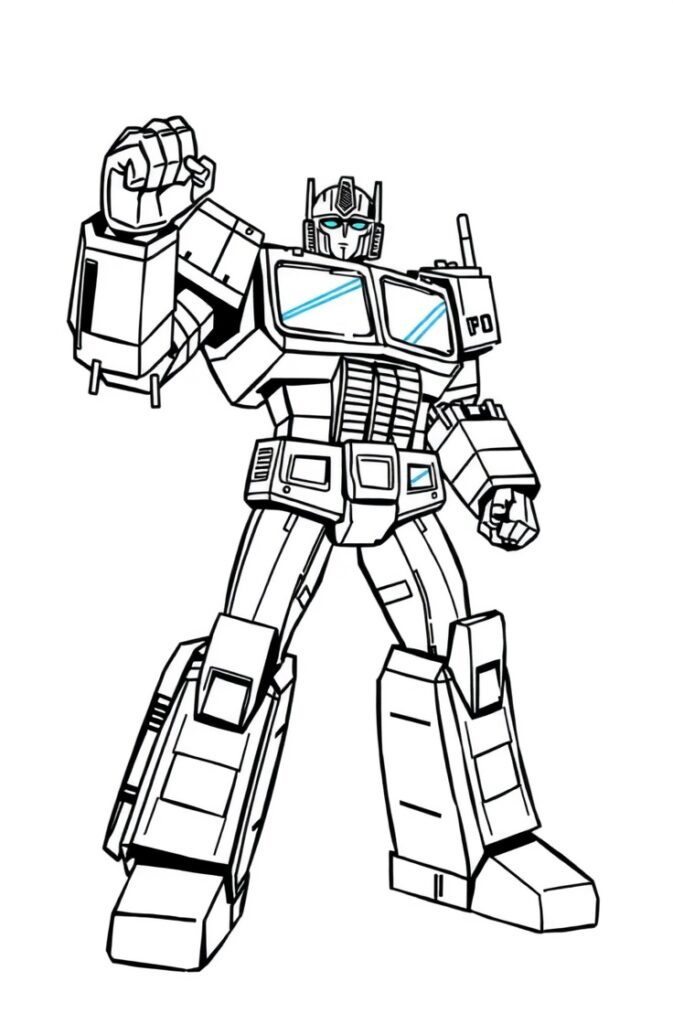 20 optimus prime coloring pages