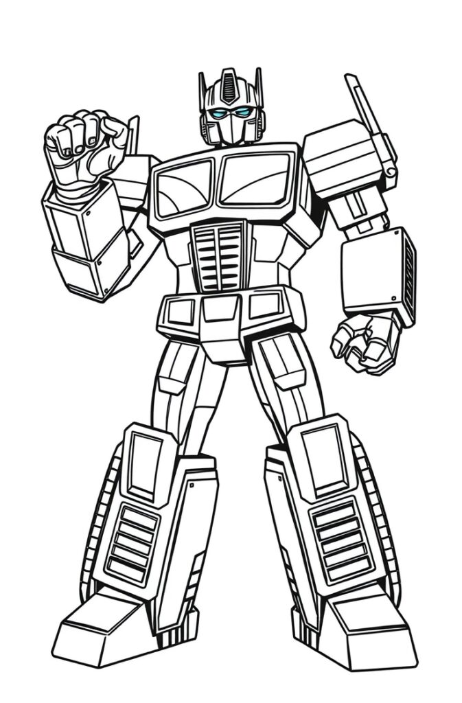 20 optimus prime coloring pages