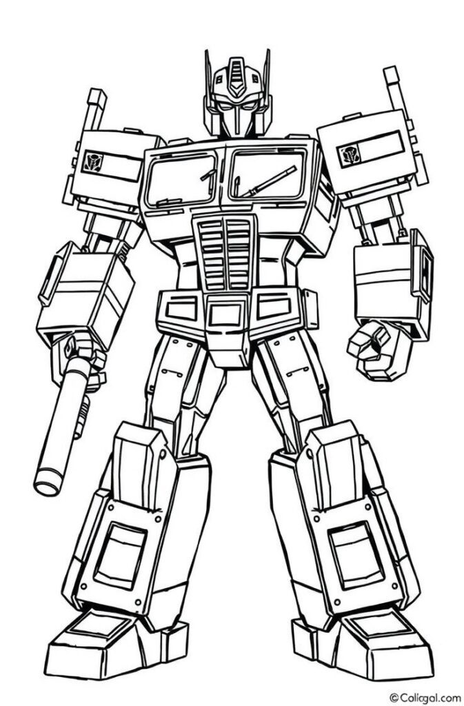20 optimus prime coloring pages