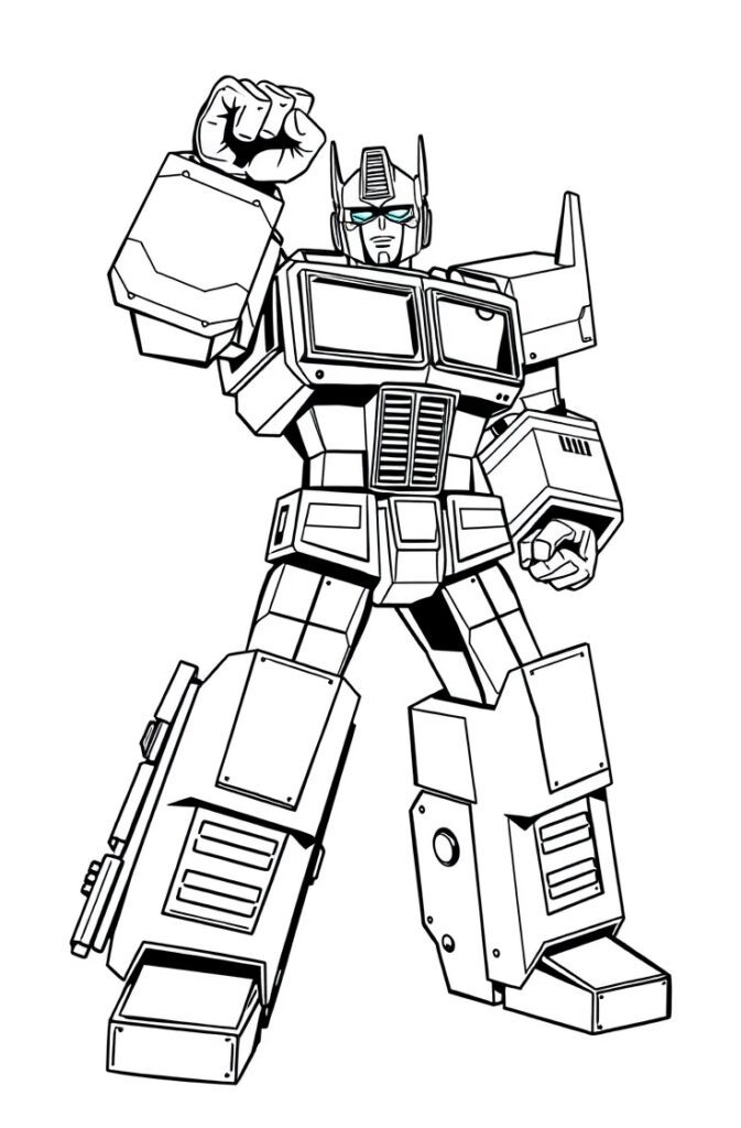 20 optimus prime coloring pages