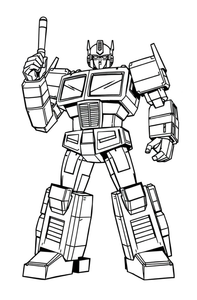 20 optimus prime coloring pages