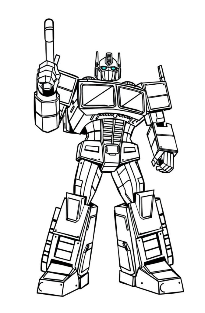 20 optimus prime coloring pages