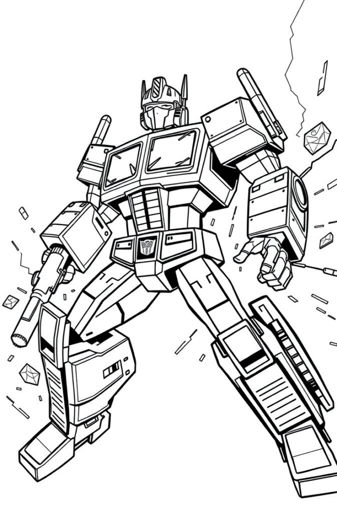 20 optimus prime coloring pages